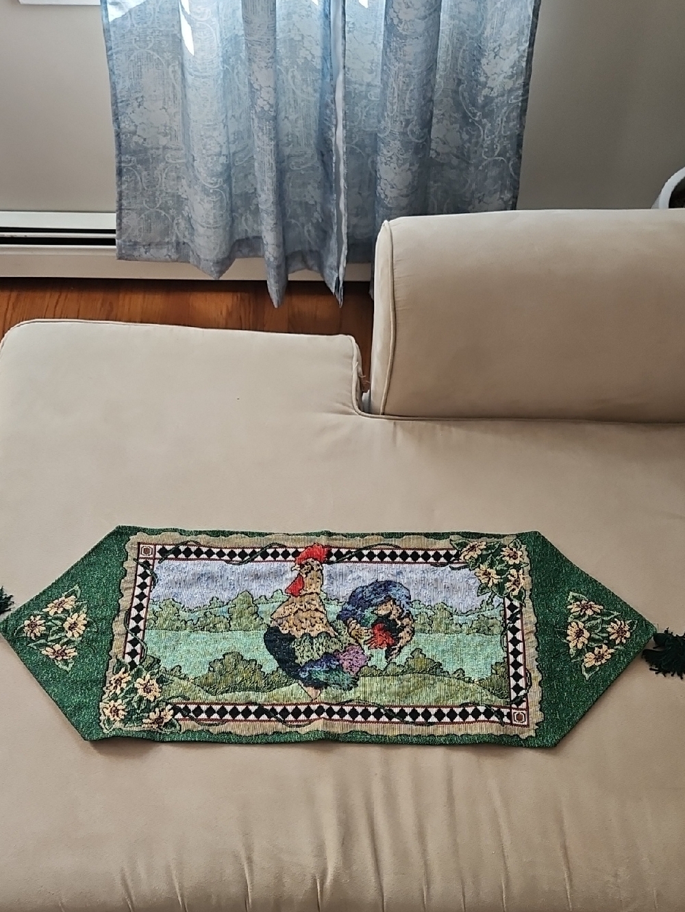 Rooster Tapestry Runner
